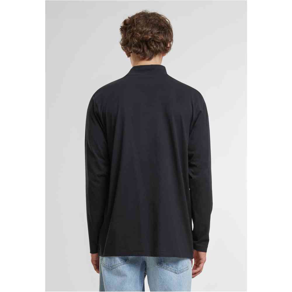 Urban Classics - Mock Neck Lange ärmel top - Schwarz